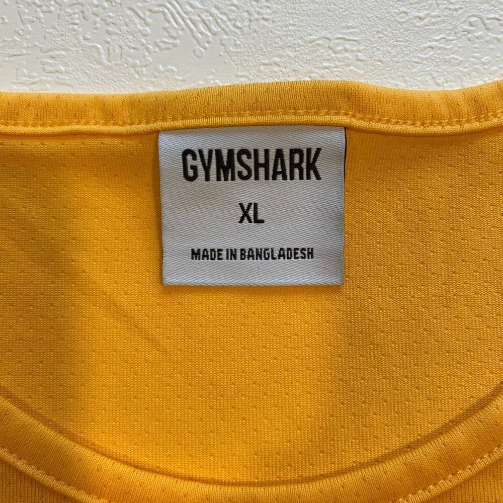 Gymshark Apricot Sleeveless Crop Tank Top Workout Gym Shirt Size XL - Picture 5 of 11